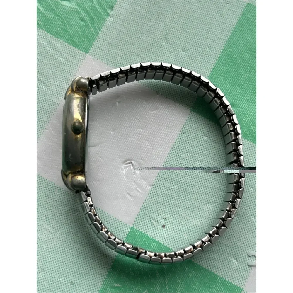 Rumours Silver Tone Women’s Stretch Band Quartz Watch